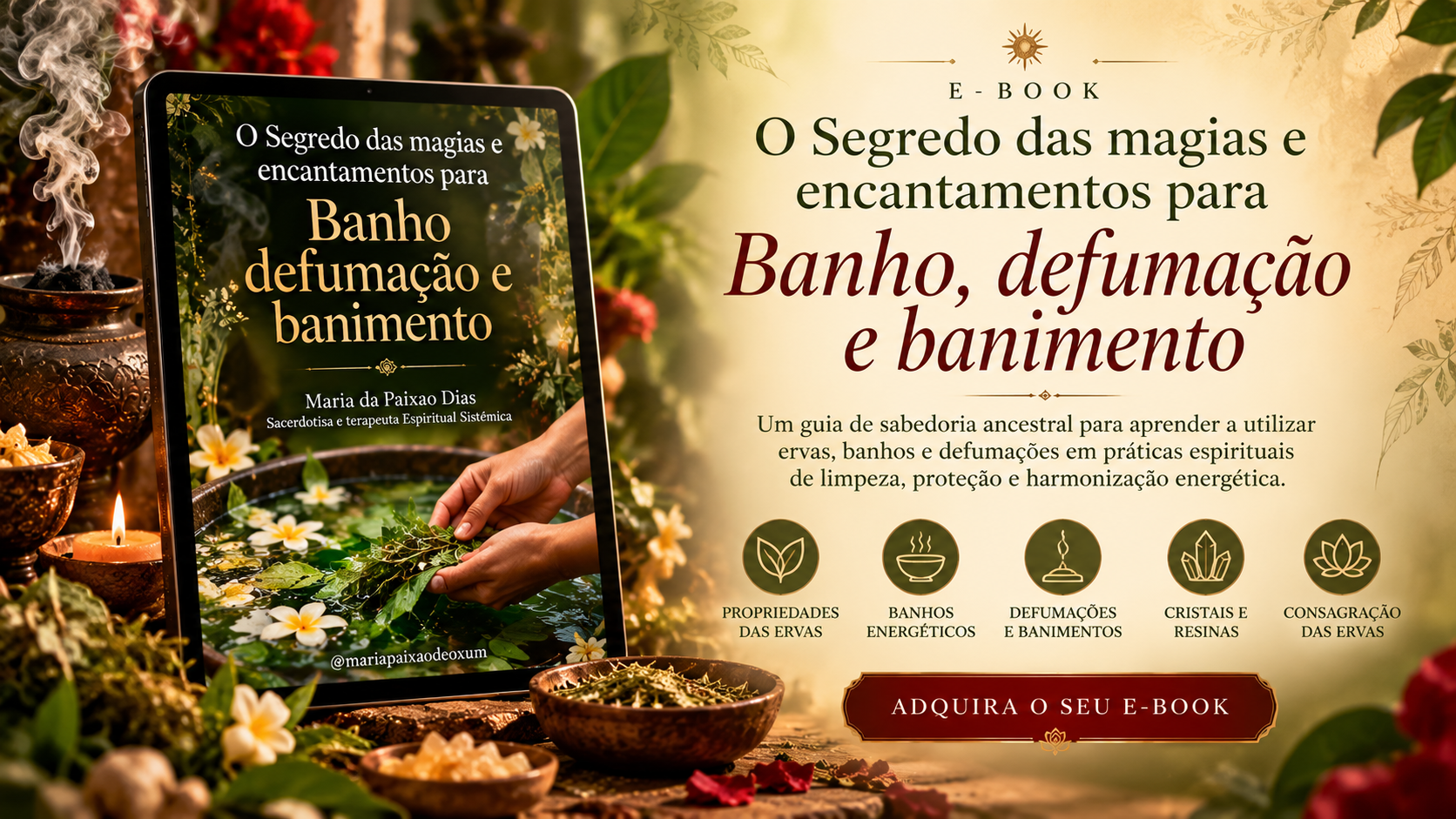 O Segredo das Magias e Encantamentos — Banhos, Defumações e Banimentos